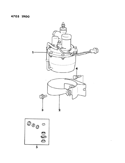 1984 Dodge Conquest Modulator, Anti-Skid Diagram