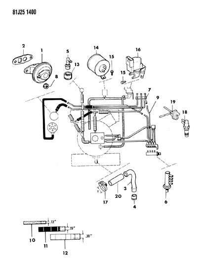1984 Jeep Wagoneer Emission Controls Diagram 1