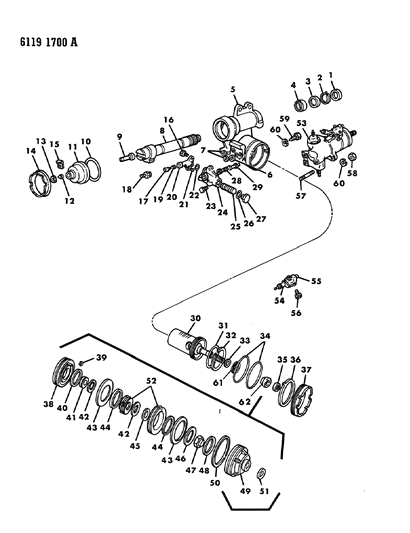 1986 Dodge Diplomat Gear - Power Steering Diagram