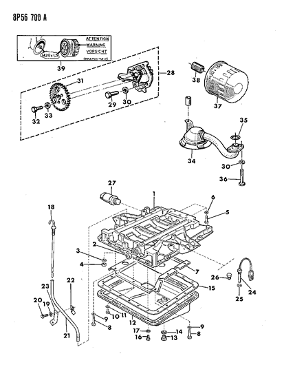 1991 Dodge Monaco Engine Oiling Diagram