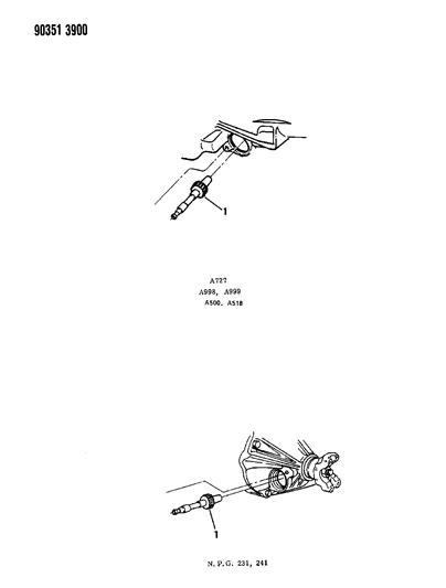 1991 Dodge W350 Speedometer Pinion Diagram