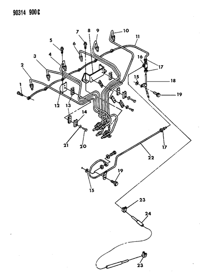 1992 Dodge W150 Fuel Plumbing Diagram 2