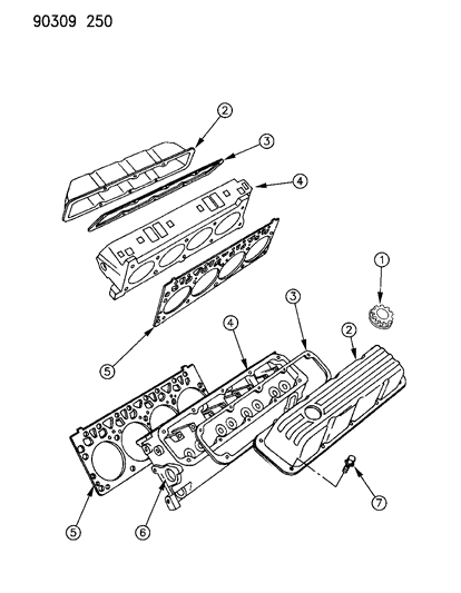 1993 Dodge D150 Cylinder Head Diagram 4