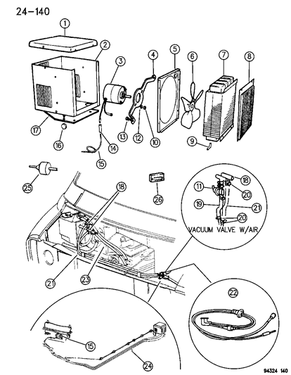 1996 Dodge Ram Wagon Heater Unit Plumbing Diagram