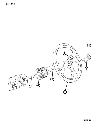 1996 Dodge Viper Steering Wheel Diagram 1