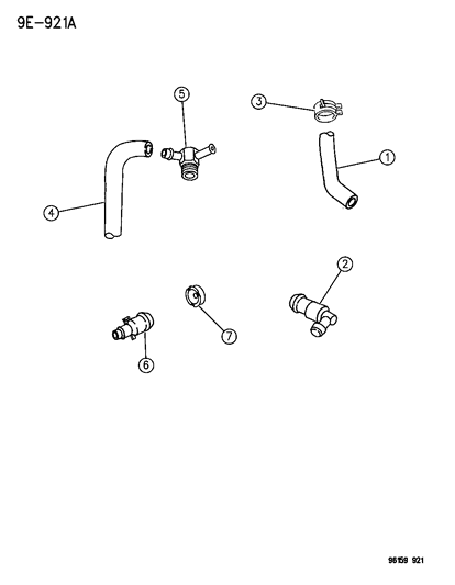 1996 Dodge Caravan Crankcase Ventilation Diagram 1