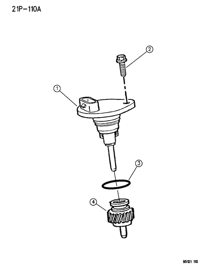 1995 Dodge Caravan Pinion , Speedometer Diagram