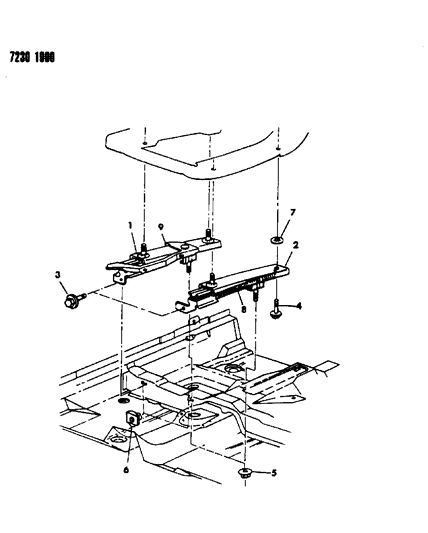 1987 Dodge Omni Adjuster - Manual Diagram