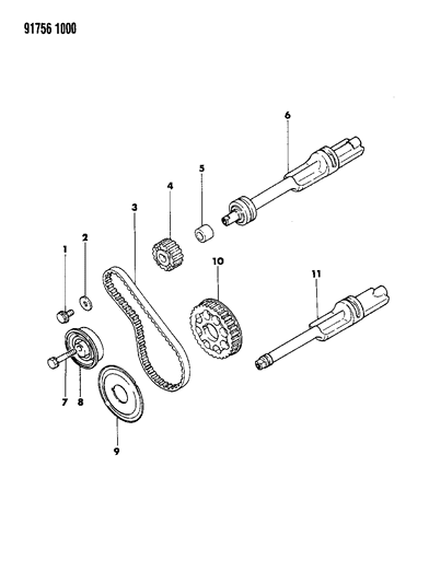 1991 Dodge Stealth Balance Shafts Diagram