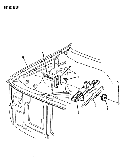 1990 Dodge Grand Caravan Jack Stowage Diagram