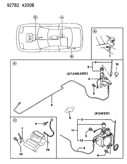 1993 Dodge Stealth Antenna Diagram