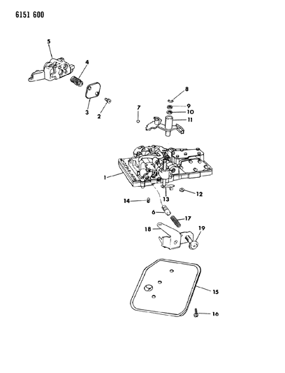 1986 Dodge Diplomat Valve Body Diagram