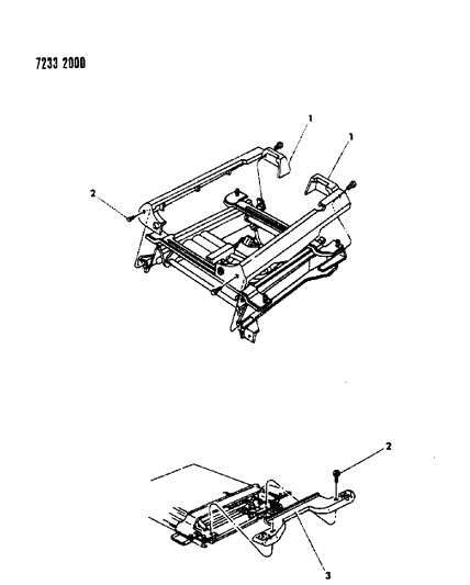 1987 Chrysler LeBaron Premium Covers Electric Seat Adjusters Diagram