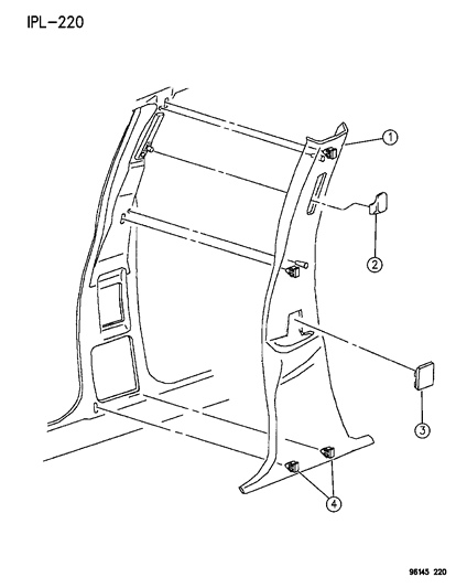 1996 Dodge Neon B Pillar Diagram