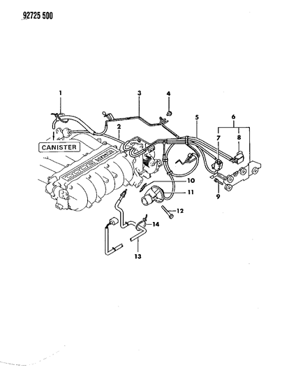 1993 Dodge Stealth EGR System Diagram 1