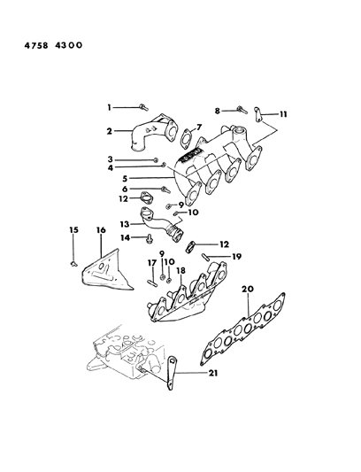 1984 Dodge Ram 50 Manifold Diagram