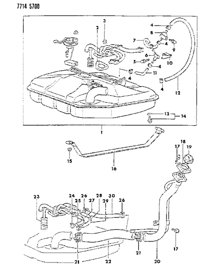 1987 Dodge Colt Fuel Tank Diagram 1