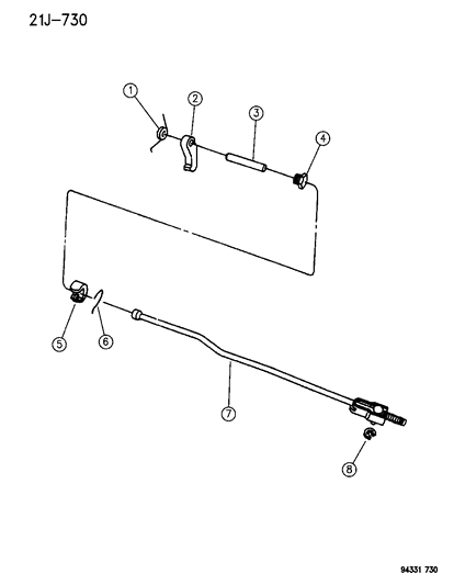 1996 Dodge Ram Van Parking Sprag Diagram 3