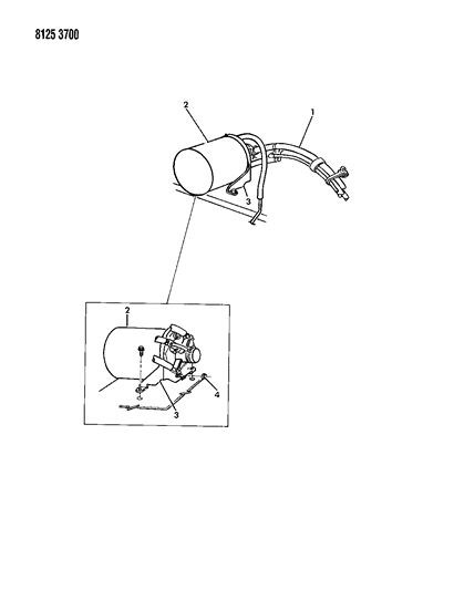 1988 Dodge Omni Vapor Canister Diagram 2