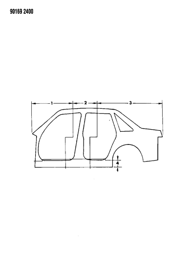 1990 Dodge Shadow Aperture Panels Diagram