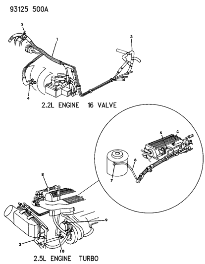 1993 Dodge Daytona EGR System Diagram 2