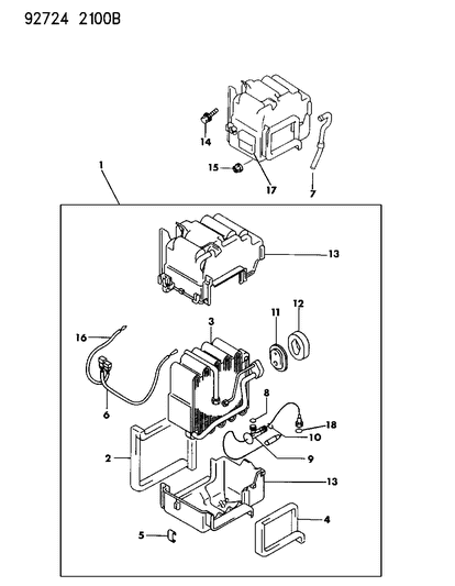 1992 Dodge Stealth Air Conditioner Unit Diagram