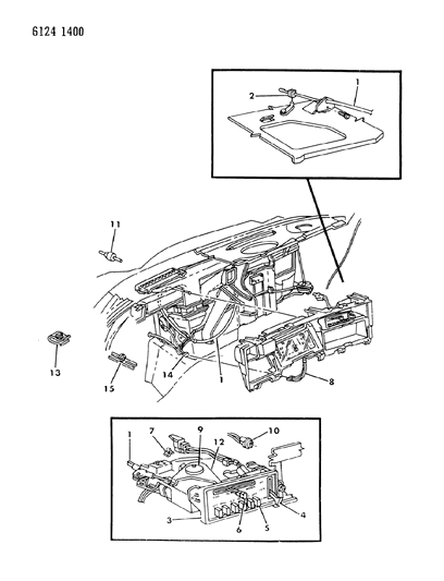 1986 Dodge Charger Control, Air Conditioner Diagram