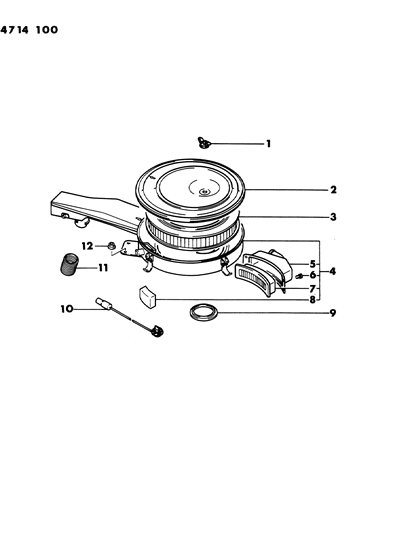 1984 Dodge Colt Air Cleaner Diagram 4