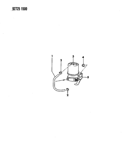 1993 Dodge Colt Vapor Canister Diagram 2