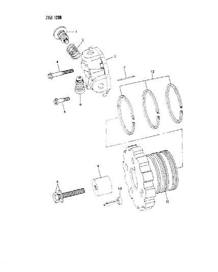 1987 Chrysler LeBaron Governor, Automatic Transaxle Diagram