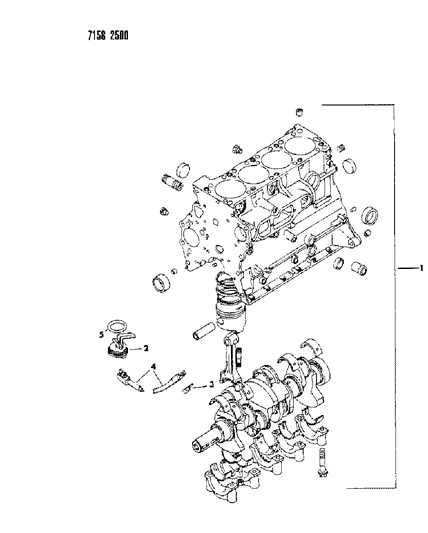 1987 Dodge Lancer Short Engine Diagram