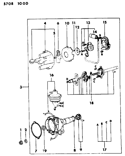 1986 Chrysler Conquest Distributor Diagram 2