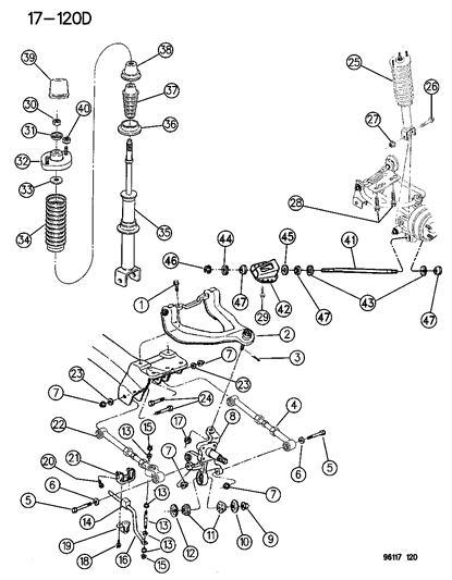 1996 Chrysler Sebring Screw-HEXAGON Head Diagram for 6503579