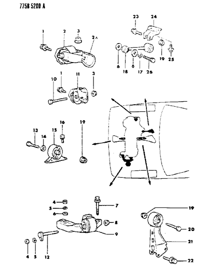 1988 Dodge Colt Engine Mounting Diagram 1