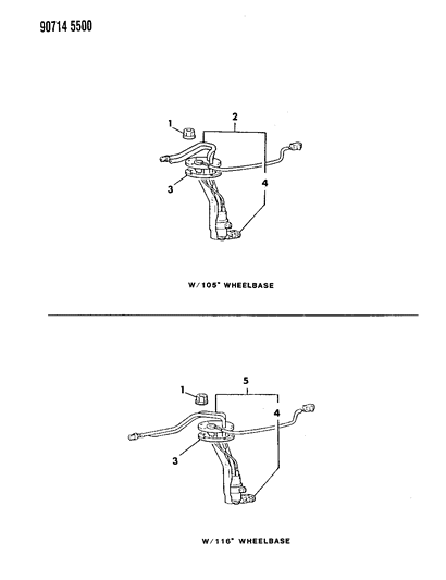 1990 Dodge Ram 50 Fuel Pump Diagram