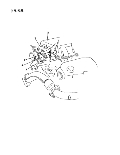 1989 Dodge Caravan EGR System Diagram 3