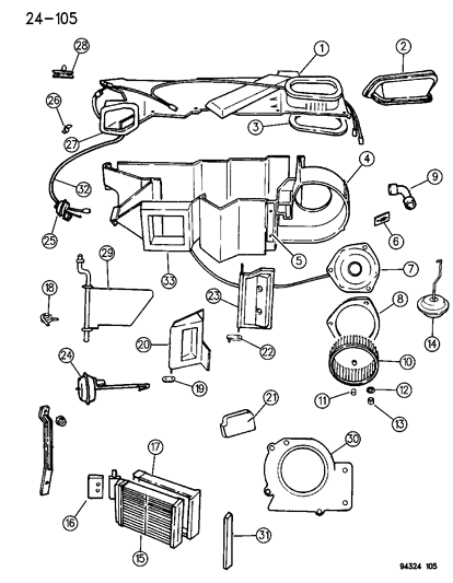 1996 Dodge Dakota Heater Unit Diagram