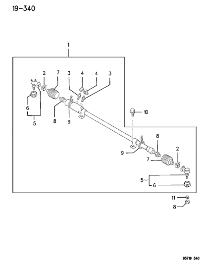 1995 Dodge Stealth Gear - Power Steering Diagram 2