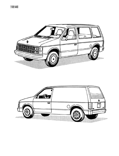 1985 Dodge Caravan Wiring - Body & Accessories Diagram