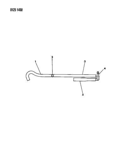 1988 Chrysler Town & Country P.A.R Hose Harness Diagram