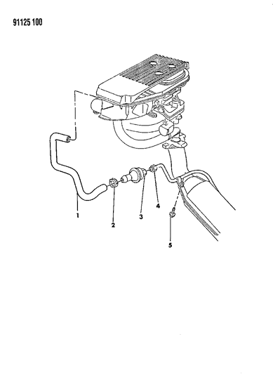 1991 Chrysler LeBaron Sedan Aspirator Diagram