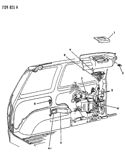 1987 Dodge Grand Caravan Heater Unit Diagram 2