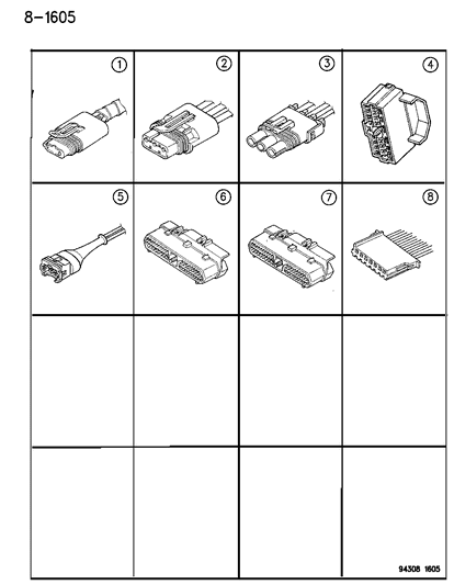 1994 Dodge Ram Van Wiring - Repair Packages Diagram