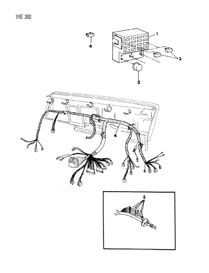 1985 Dodge Diplomat Instrument Panel Wiring Diagram