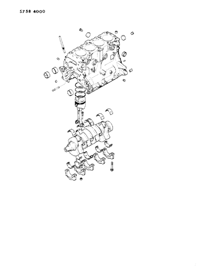 1986 Dodge Colt Engine, Short Diagram 3