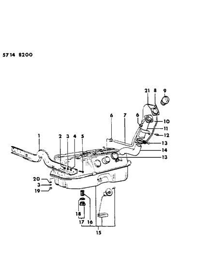 1985 Dodge Ram 50 Fuel Tank Diagram 3