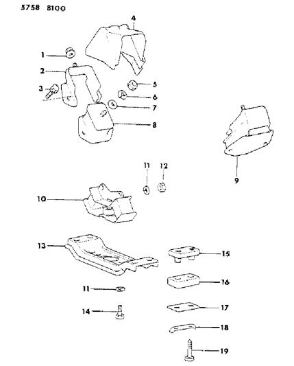 1985 Dodge Colt Engine Mounting Diagram 1