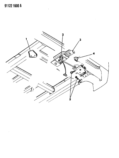 1991 Dodge Grand Caravan Spare Tire Stowage Diagram 1