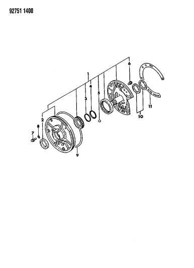 1992 Dodge Colt Oil Pump - Automatic Transaxle Diagram 4