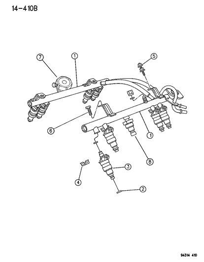 1995 Dodge Dakota Fuel Rail Diagram